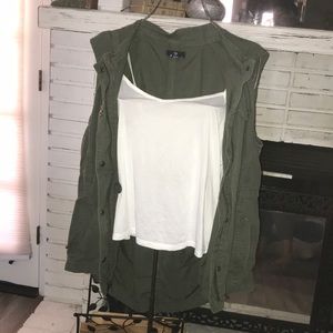 Olive green vest by Gap